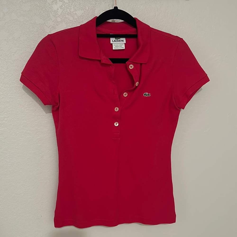 Lacoste 34 magenta polo